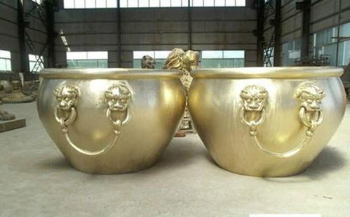 承德故宮缸銅雕塑 艾品雕塑 定制故宮缸銅雕塑